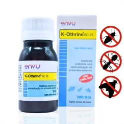 Inseticida Mata Formigas Mosquitos Baratas K-otrhine Sc 25 Envu (Antiga Bayer) 30 Ml
