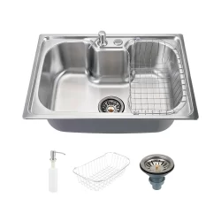 Cuba para cozinha gourmet pia aço inox com acessórios Carajás Pingoo