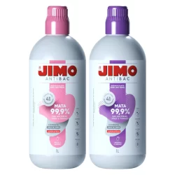Desinfetante Uso Geral Bactericida Multiuso Antibac Rosa e Jasmin ou Lavanda 1L Jimo