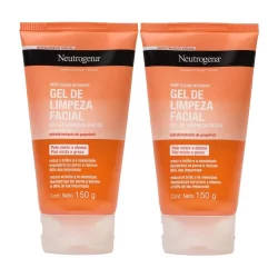 Kit com 2 Sabonetes Facial Neutrogena Deep Clean Gel Grapefruit 150g
