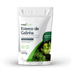 Fertilizante Orgânico MaxGreen Esterco de Galinha MaxGreen - 500g