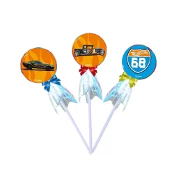Pirulito Lembrancinha Festa Hot Wheels 10 Unidades Rizzo