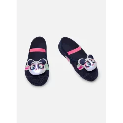 Meia Sapatilha Bebê Menina com Aplique de Led Panda Miami - Puket