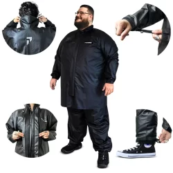 Capa Chuva Motoqueiro Impermeável Pvc Plus Size Egg Eg Xgg