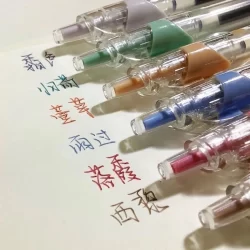 Caneta Retro Gel Colorida De Imprensa Jornal Estudantil De Boa Aparência Marcação
