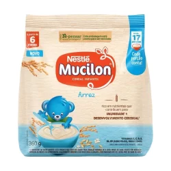 Cereal Infantil Mucilon de Arroz 360g Embalagem com 9 Unidades