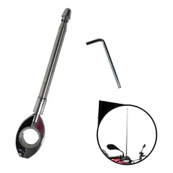 Antena Corta Pipa Moto Retrátil Anticerol Aço Inox Guidão Rr