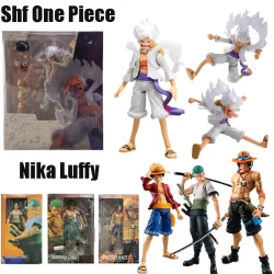 SHF Macaco De Uma Peça D . Luffy Gear 5 Zoro Ace Articulado Anime Action Figure Modelo Brinquedo