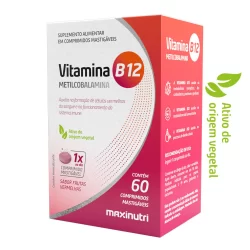 Vitamina B-12 Metilcobalamina Mastigável 60 Comprimidos Maxinutri