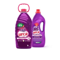 Kit 1 Lava Roupas Liquido Urca Lavanda - 3L + 1 Amaciante Urca Lavanda - 2L