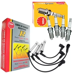 Kit Vela E Cabo Vela De Ignição Fiorino 1.0 1.5 93 A 96 Ngk