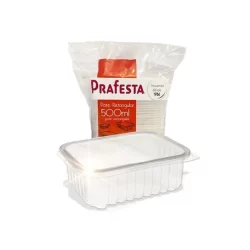 Kit 72 Pote Descartável 500ml Freezer Microondas Marmita