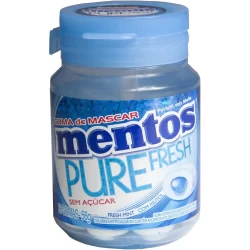 Chicle Mentos Menta Embalagem com 6 Unidades