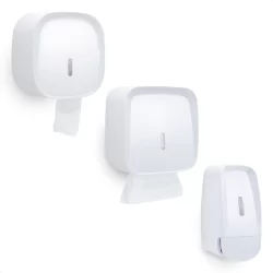 Kit Porta Papel Toalha Higienico Saboneteira Invoq
