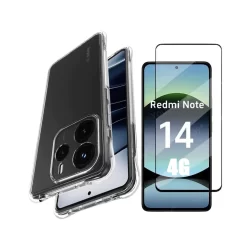 Capa Case Capinha Anti Impacto Para Redmi Note 14 4G + Película 3D Vidro Temperado