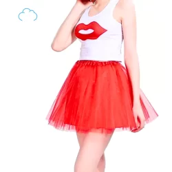 Saia Tule Diversas Cores Lisa com 30cm de Comprimento