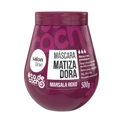 Máscara Matizadora To De Cacho Marsala Roxo Salon Line 500g