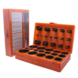 Kit 419 Oring Anéis Vedação em Borracha Nitrílica NBR - 32 Tamanhos - Vedações Industriais Hidráulica Pneumática para Manutenção de Vazamentos Resistente a Altas Temperaturas Pressão para Água Óleo Ar em Conexões Juntas com Caixa Organizadora O-Ring