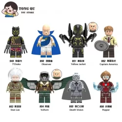 Superhero Minifigures Stan Lee Vision Bloco Construtivo Doll Collection Gift mini Modelo Brinquedo