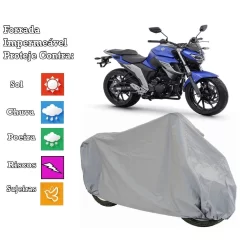 Capa Cobrir Moto Yamaha Fazer 250 100 % Forrada e 100% Impermeável