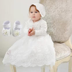 Vestido De Batizado Branco Para Menina