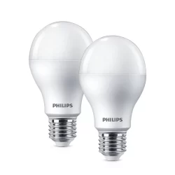 Kit 2 Lampadas Led Bulbo A65 13W Bivolt E27 6500K Philips