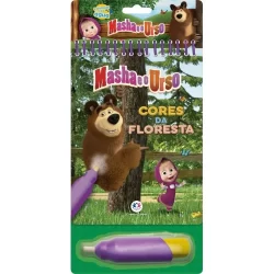 Livro Aquabook Masha e o Urso - Cores da floresta