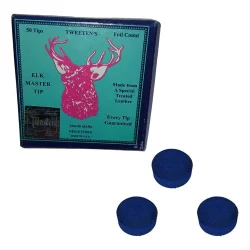 3 Solas De Couro Master Azul Original Para Taco De Sinuca Melhor Preço