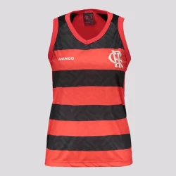 Regata Flamengo Nós Feminina Preta e Vermelha