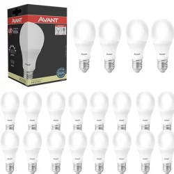 20 Lampadas Pera Led 9w Branco Frio Quente Neutra 2700 4000 6500k Avant