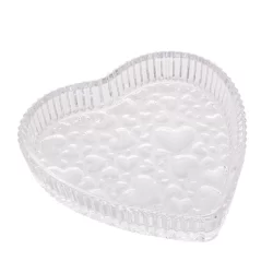 Petisqueira Lyor Cute Hearts de Cristal 18,5cm x 3,5cm
