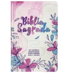 Bíblia Sagrada ARC | Slim | Letra Normal | Capa Dura | Flores Desenho