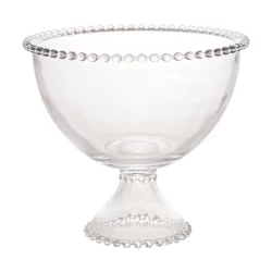 Saladeira de Cristal Incolor Pearl 21cm x 19cm - Wolff
