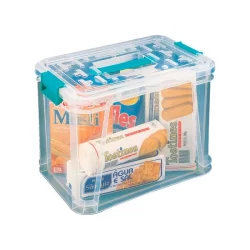 Caixa organizadora box alta C/trava cristal OR02 16,5L São Bernardo