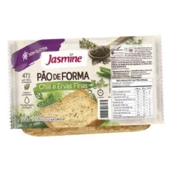 Jasmine Pão de Forma Chia E Ervas Finas Sem Glúten 350g