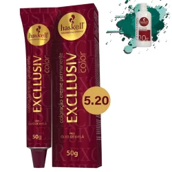 Coloração Creme - 5.20 Castanho Claro Violine Excllusiv Color Haskell