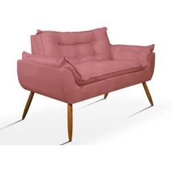 Poltrona Luxo Namoradeira Sala Quarto - Balaqui Decor