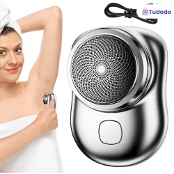 Garantia de qualidade! Aparador de barba elétrico mini-portátil à prova d'água, modelo C, super oferta iniciada!