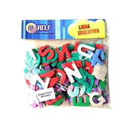 ALFABETO MOVEL EVA COLORIDO 248 PECAS 17611 RDJ BLISTER