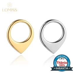 Lomiss Piercing Septo Rook Conch Argola Titânio Gota Helix Nariz