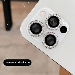 Kit Películas Lente Câmera Brilho brilhante Compativel iPhone Strass XR/11/11 PRO/12/12 MINI/13/14/14PLUS/15/16