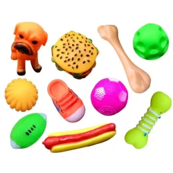 kit 10 Mordedor Pet Brinquedo De Borracha Para Cães Cachorro