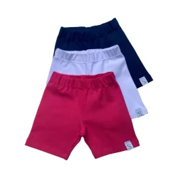 Kit Bermudas OU Unidade Ciclista Infantil Para Meninas Short Cotton