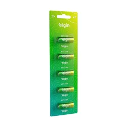 Pilha Alcalina 27A Elgin Bateria MN27 A27G A27 5 unidades