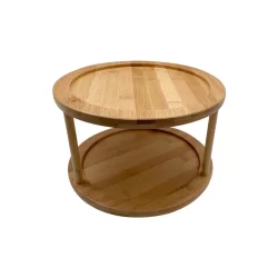 Organizador Giratório de Bambu 2 Andares - Oikos