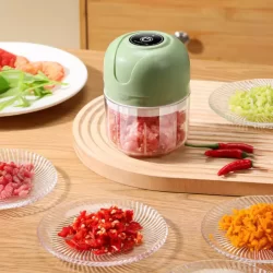 Mini processador elétrico sem fio para legumes alho e gengibre recarregável via usb SZJ-15