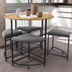 Mesa de Jantar 4 Lugares Freijo/Preto - Kappesberg