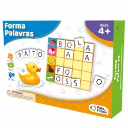 JOGO FORMA PALAVRAS 168 PEÇAS PAIS E FILHOS APRENDER LETRAS CRIANÇA BRINQUEDO INFANTIL RACIOCÍONIO