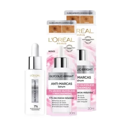 Kit 2 Sérum Glycolic Bright L'Oreal Paris Anti Marcas 30ml