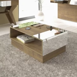 Mesa de Centro com Espelhos Detroit Pinho